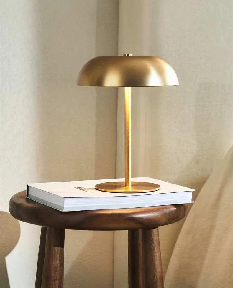 Wireless Touch Lamp – Portable Dimmable LED, 3 Colors, Rechargeable Metal Table Lamp