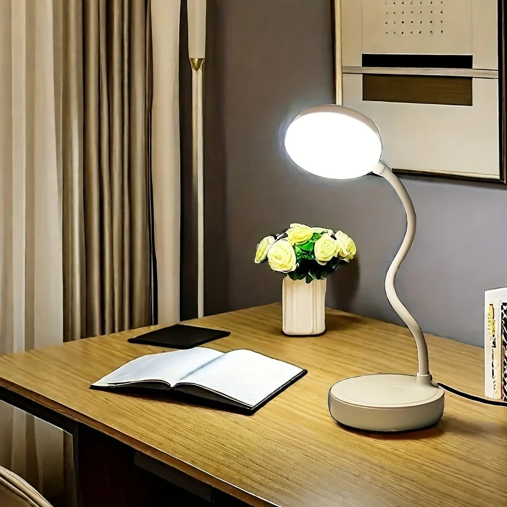 LED Desk Lamp with USB Charging Port – Touch Control, Dimmable