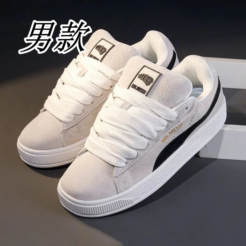 Low-Top Skate Sneakers – Breathable Lace-Up, Men & Women