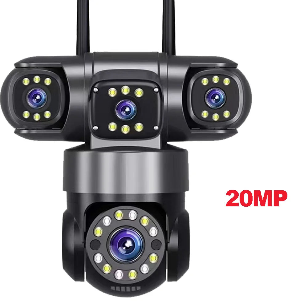4-Lens Smart Security Camera System