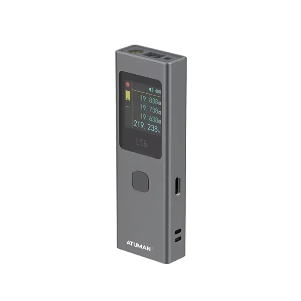 DUKA ATuMan Mini Laser Rangefinder LS6 40m Distance Angle Meter Measuring Tools Portable Rechargeable with Laser Line Marker