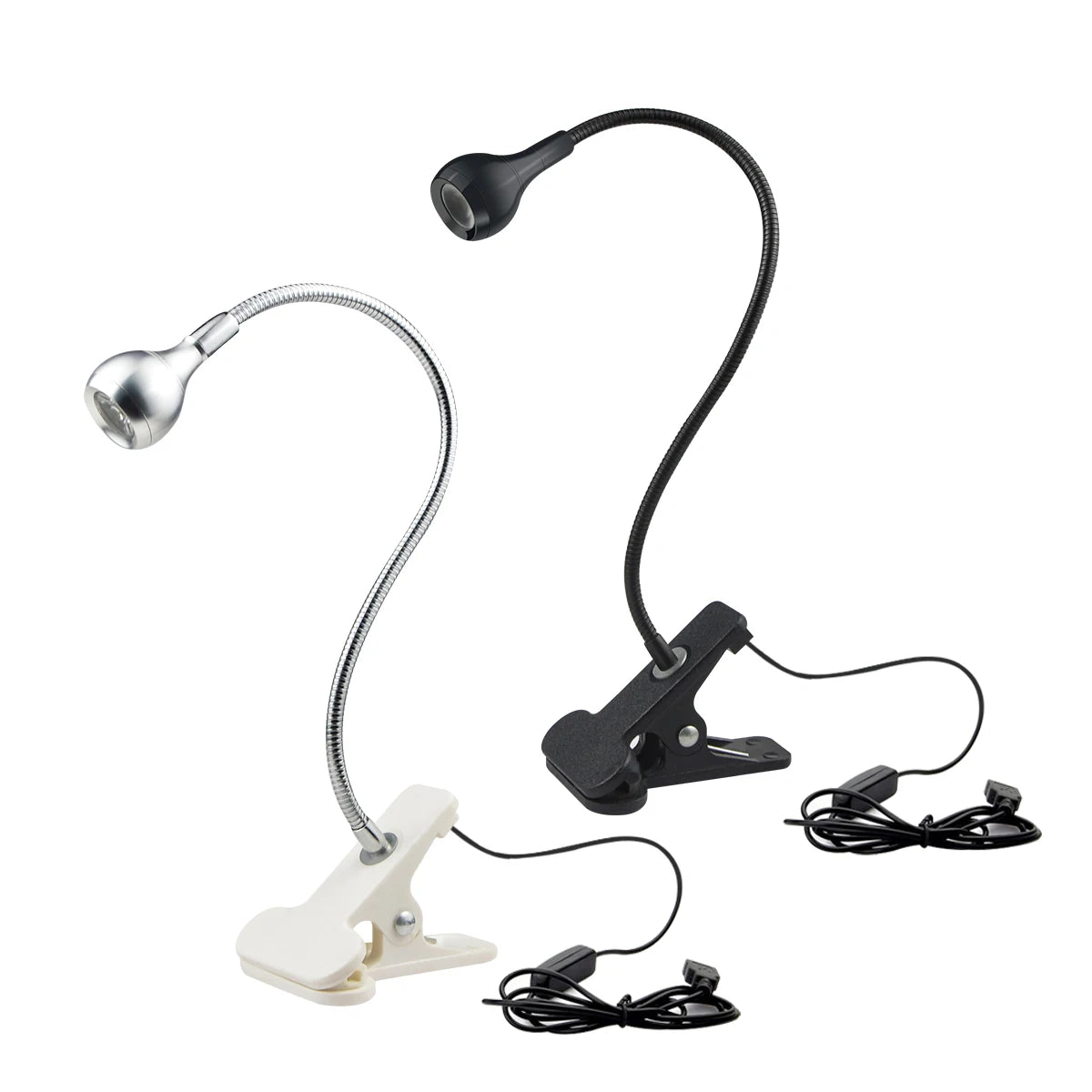 Flexible USB Clip Table Lamp – Gooseneck LED Reading Light for Desk & Bedside
