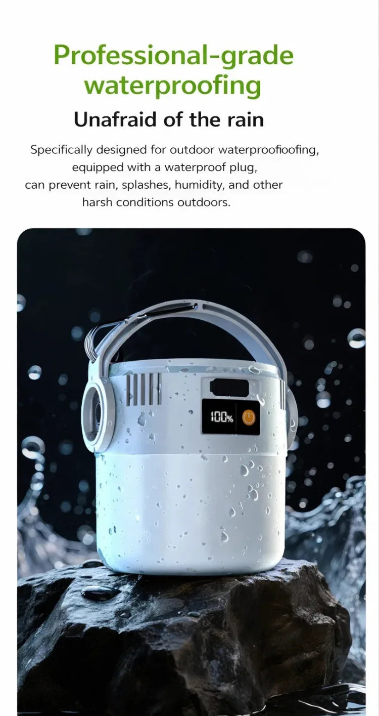 Solar Camping Lantern – USB Rechargeable, Waterproof, Portable