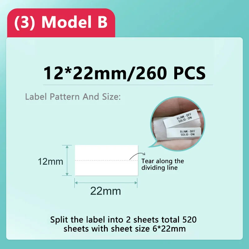 Niimbot Thermal Label Sticker Papers – Waterproof & Anti-Oil
