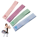 Fitness resistance bands with weights set front view