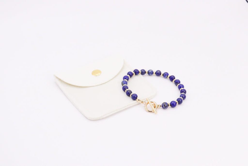 CIRCÉ | Rose Quartz and 18-carat gold-plated stainless steel bracelet-3