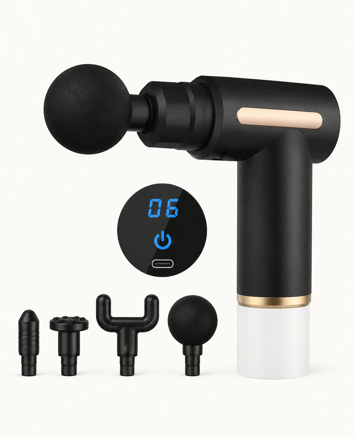 Pro Deep Tissue Massage Gun – USB-C Rechargeable