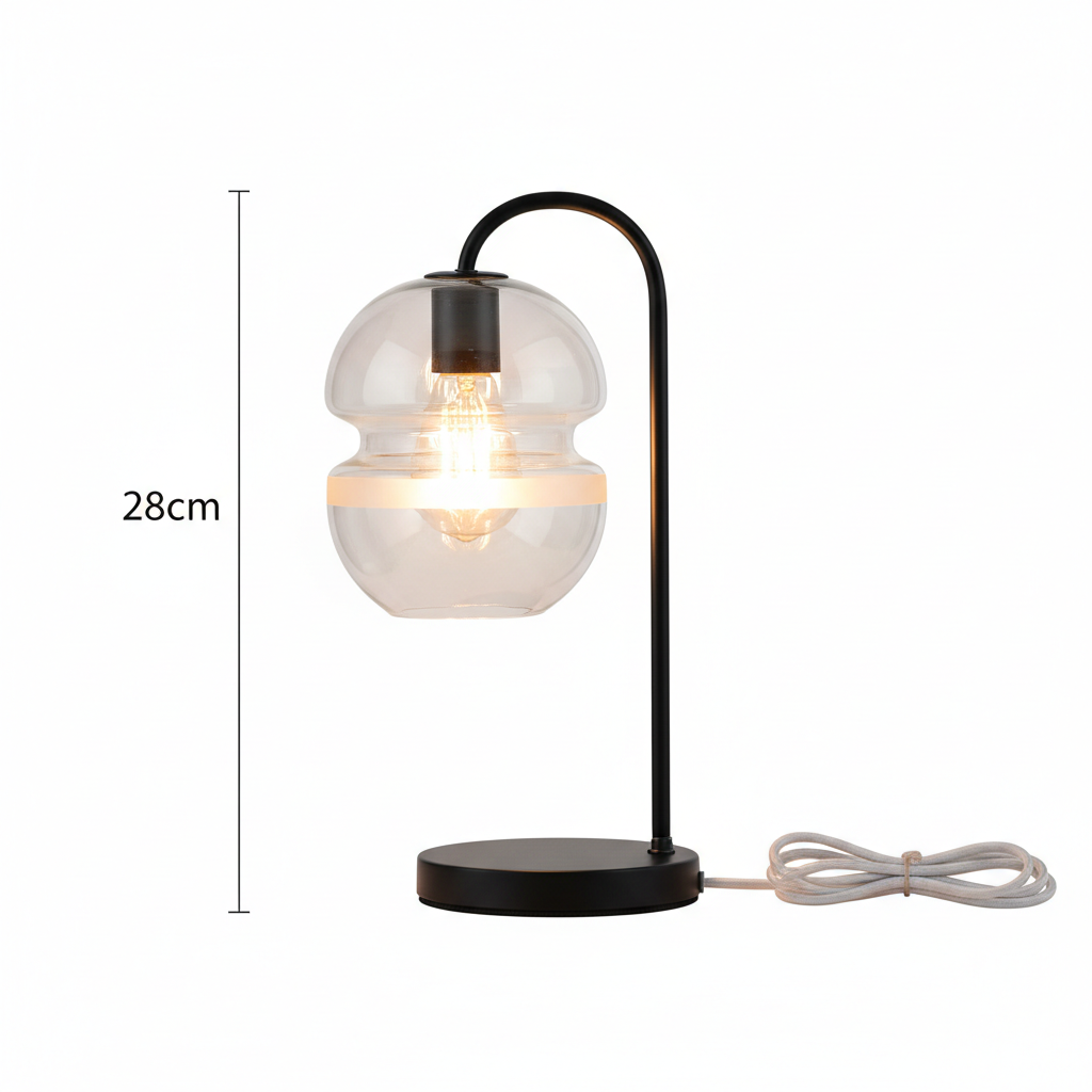 Macaron Stained Glass Table Lamp – Handmade, E27 Bulb, Trichromatic Dimming, Bedroom Decor