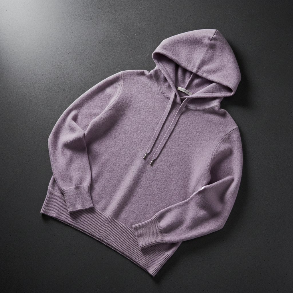Lilac cashmere hoodie