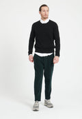Pull col rond homme en cachemire noir - LUKE 2-0