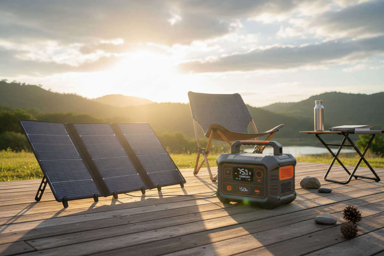Portable Solar Power Station outdoor