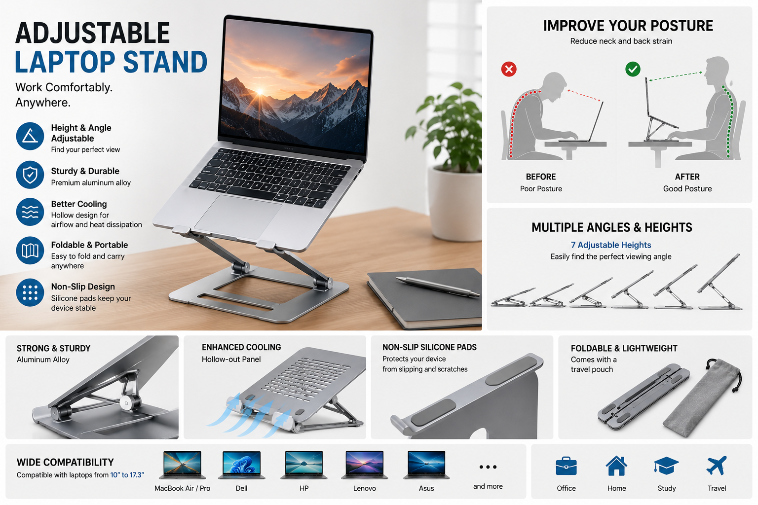 Adjustable Laptop Stand