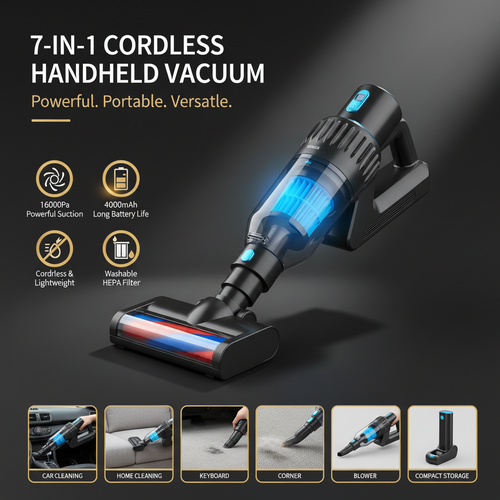 7-in-1 Cordless Handheld Vacuum