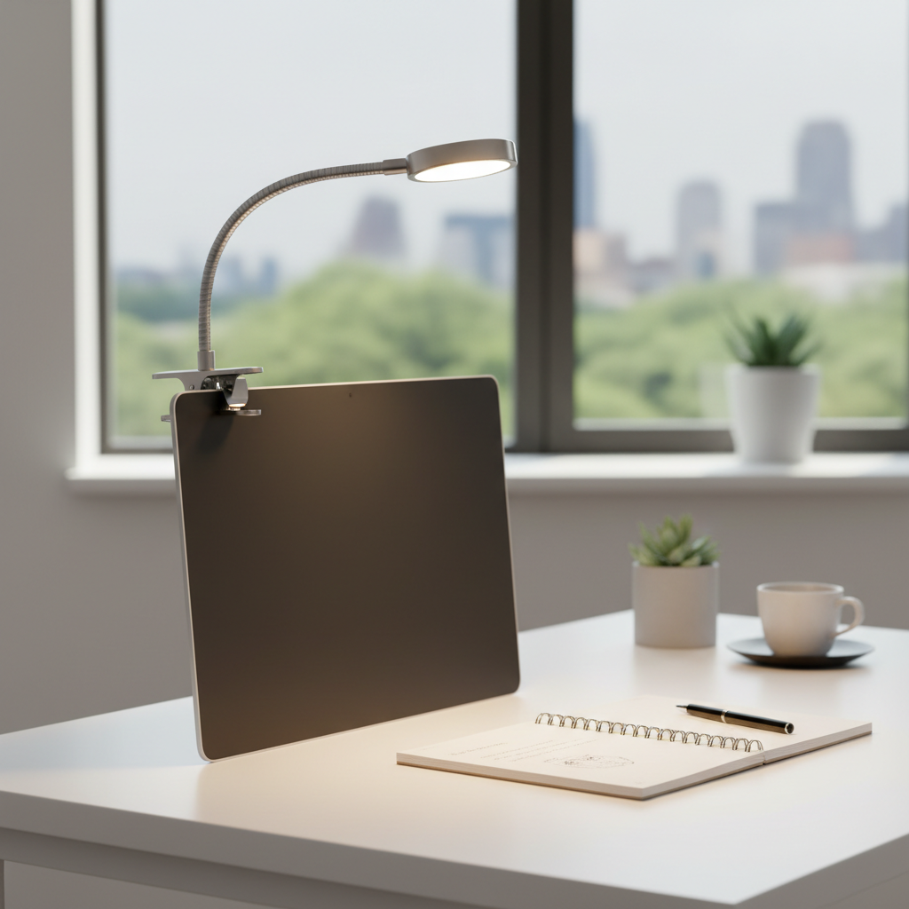 Flexible USB Clip LED Lamp – 360° Gooseneck, Eye-Friendly Reading Light for Desk & Bedside
