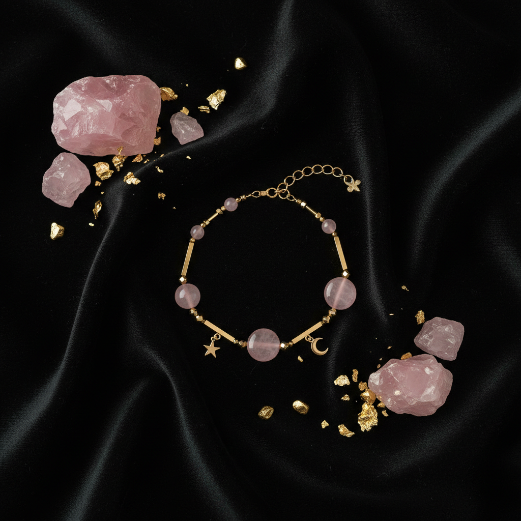 Rose Quartz flat lay